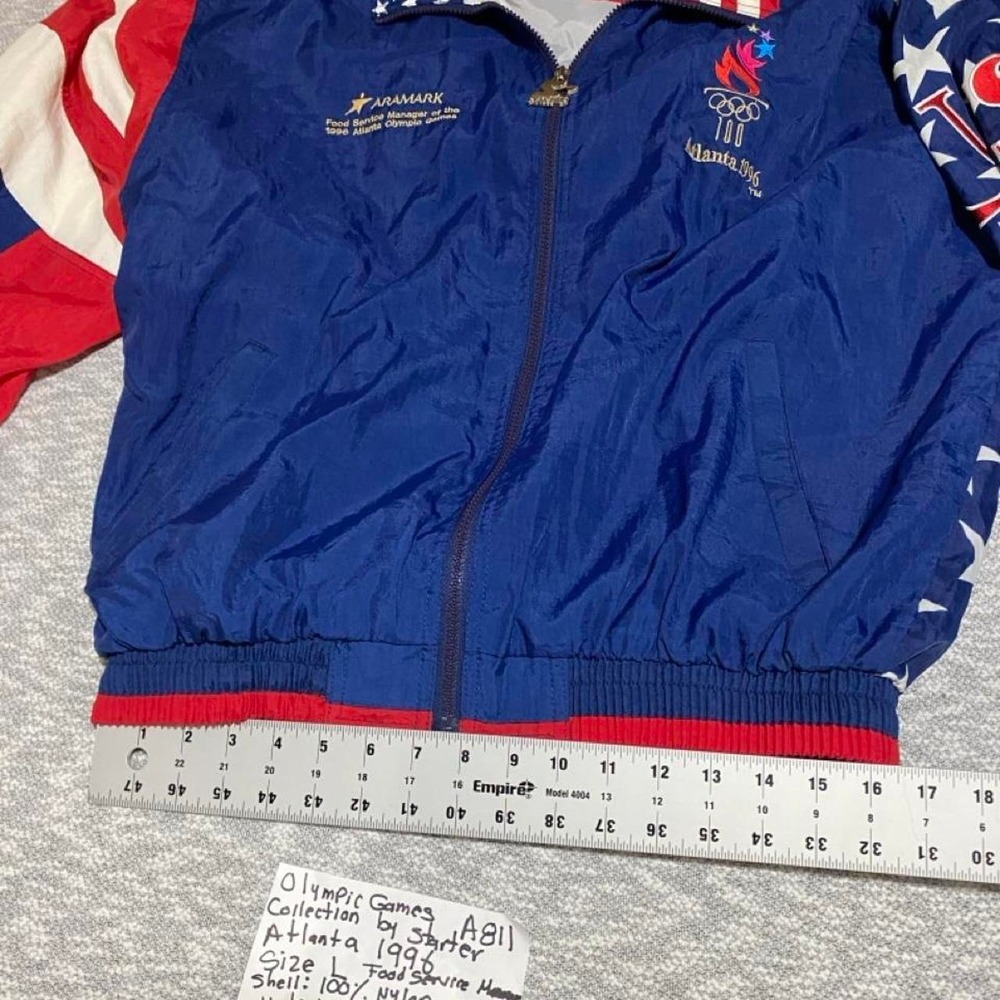 Starter Atlanta 1996 Olympic Games Collection nylon jacket Size L. SKU-A811 - Picture 3 of 8